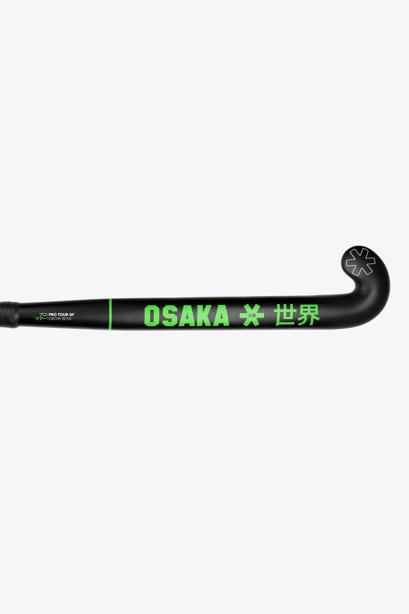 Osaka Pro Tour GF Grow Bow Junior Hockeystick Black/Green