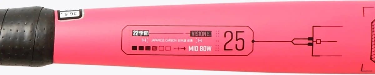 Osaka Vision 25 Mid Bow  Hockeystick  36,5 Inch Pink