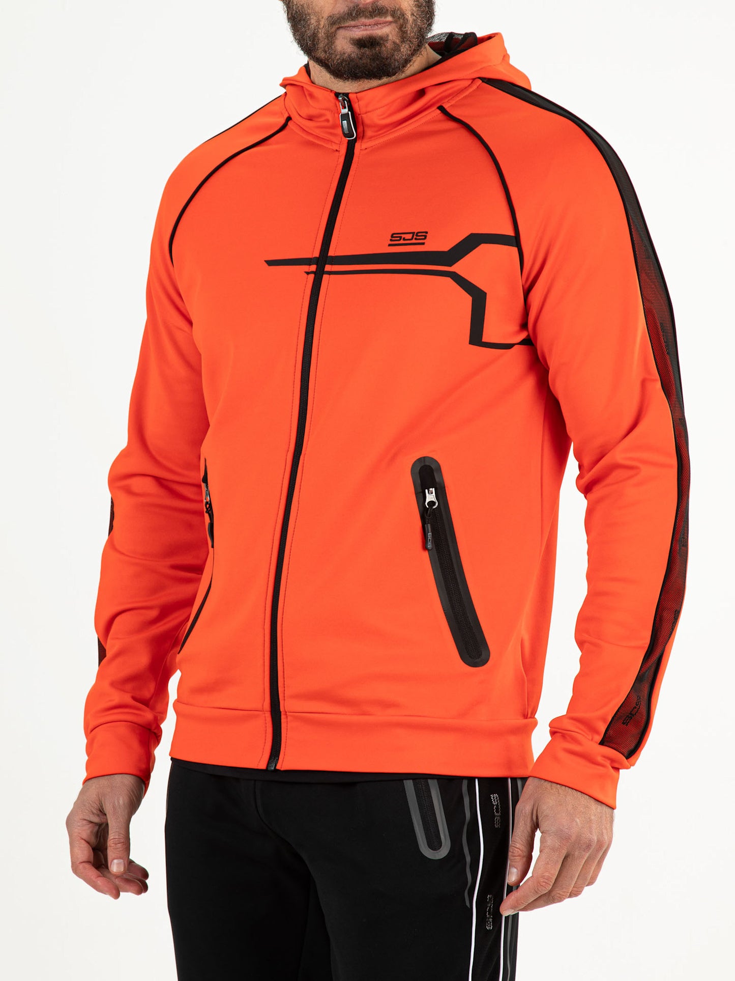 Sjeng Panther Hooded Jacket Hot Orange