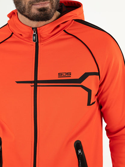 Sjeng Panther Hooded Jacket Hot Orange