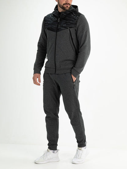 Sjeng Pharrell Hooded Jacket Dark Grey Melange