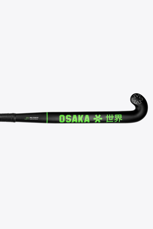 Osaka Pro Tour 10 Grow Bow Junior Hockeystick Black - Green