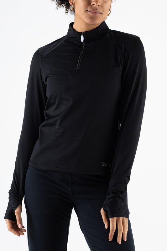 Sjeng Running Saga Halfzip Black