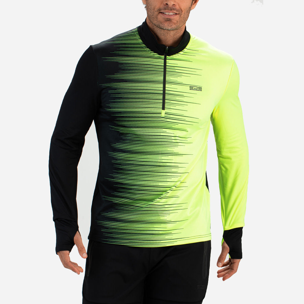 Sjeng Running Stormy Halfzip Tee Yellow