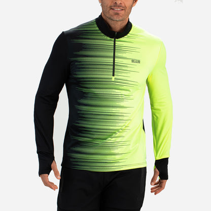 Sjeng Running Stormy Halfzip Tee Yellow