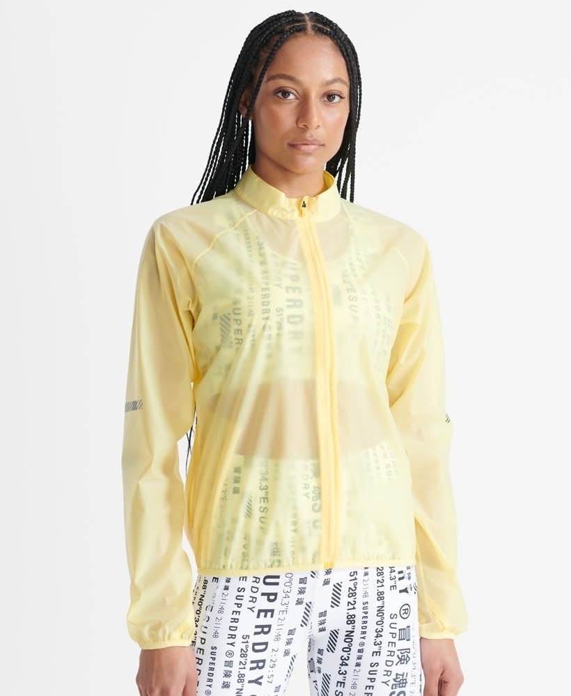 Superdry Sport Running Membrane Jacket Yellow