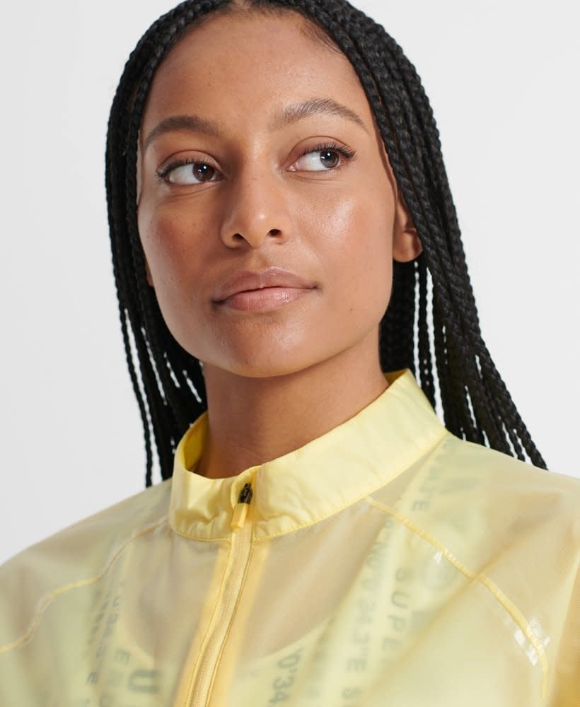 Superdry Sport Running Membrane Jacket Yellow