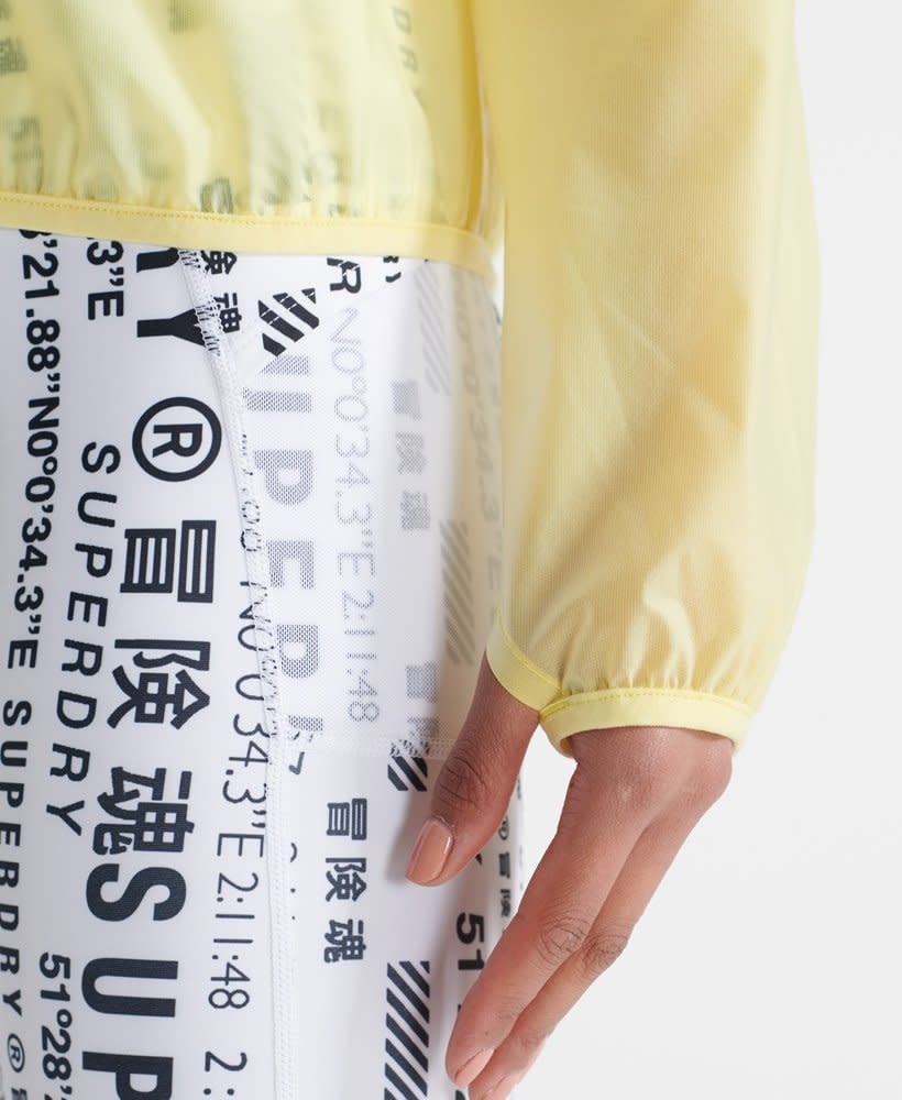 Superdry Sport Running Membrane Jacket Yellow