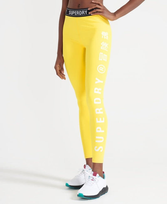 Superdry Sport Training Legging Yellow