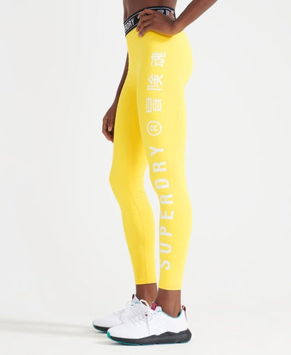 Superdry Sport Training Legging Yellow