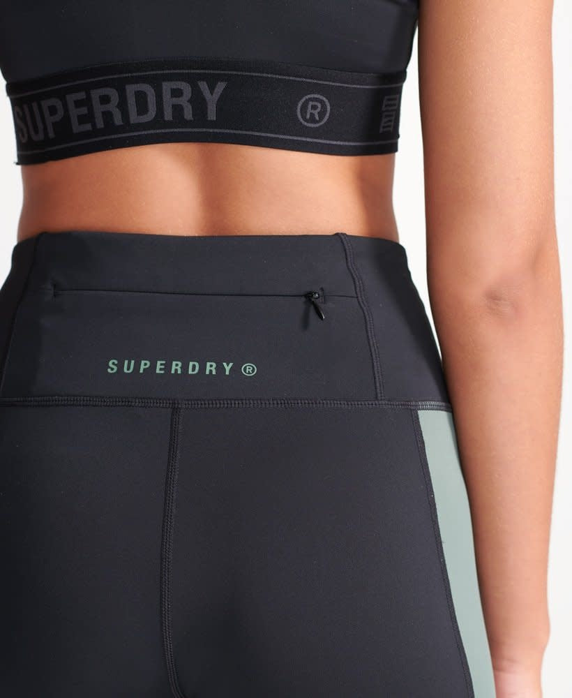 Superdry Sport Training Lock Up Legging Green