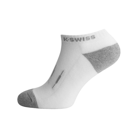 K-SWISS 3 PACK LOW CUT SOCKS WHITE