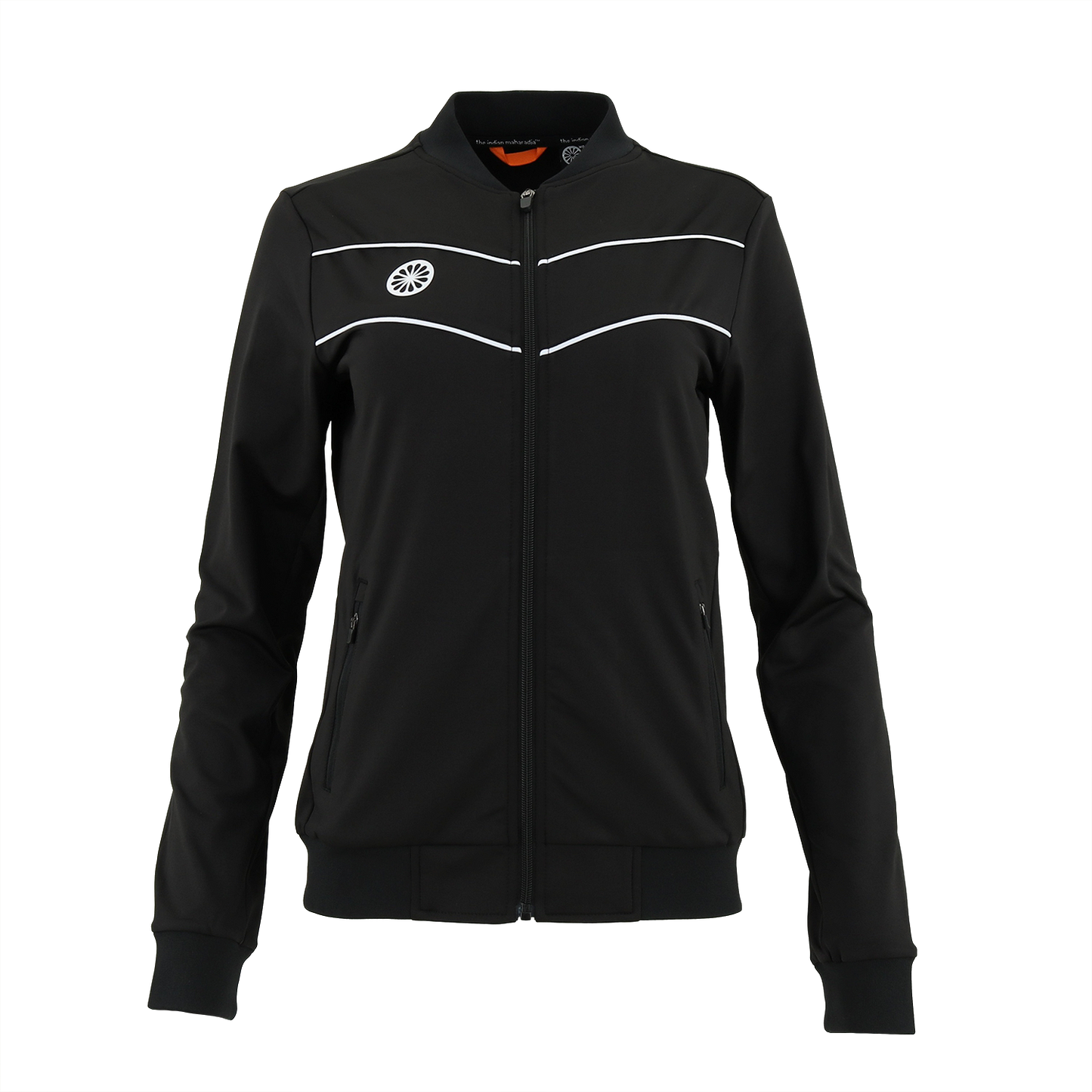 Indian Maharadja Baroda Women Chevron Jacket Black