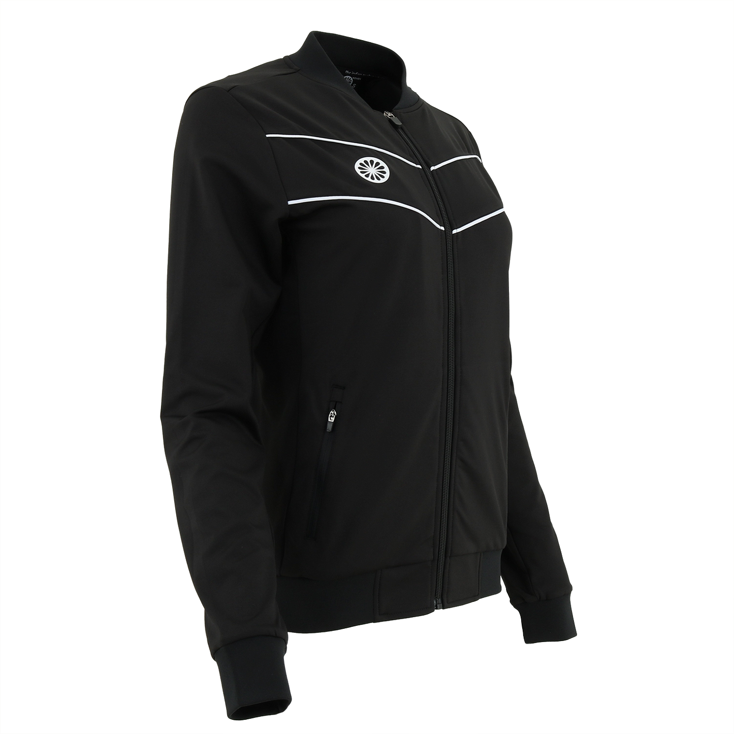 Indian Maharadja Baroda Women Chevron Jacket Black