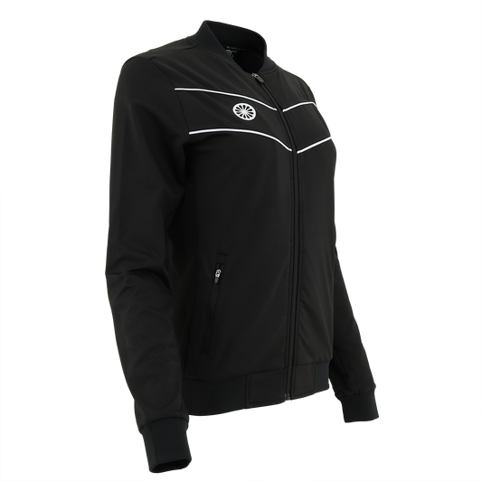 Indian Maharadja Baroda Women Chevron Jacket Black