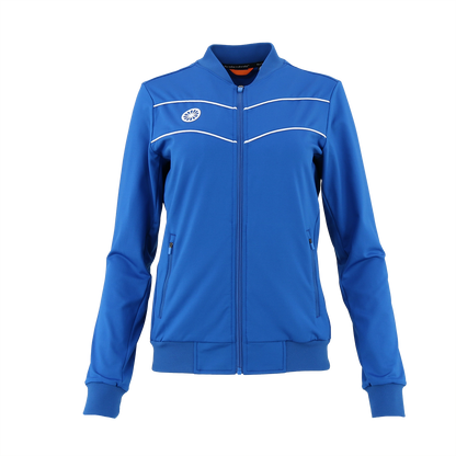 Indian Maharadja Baroda Women Chevron Jacket Cobalt