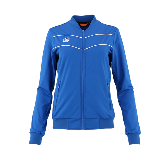 Indian Maharadja Baroda Women Chevron Jacket Cobalt