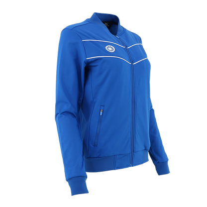 Indian Maharadja Baroda Women Chevron Jacket Cobalt