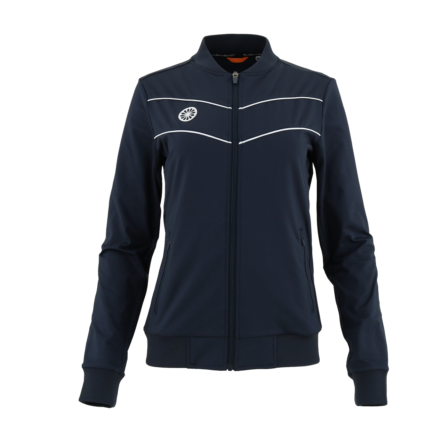 Indian Maharadja Baroda Women Chevron Jacket Navy