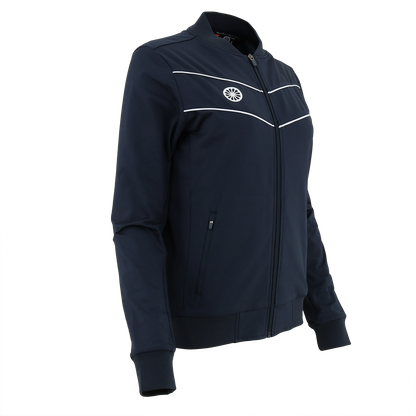 Indian Maharadja Baroda Women Chevron Jacket Navy