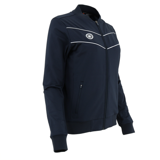 Indian Maharadja Baroda Women Chevron Jacket Navy