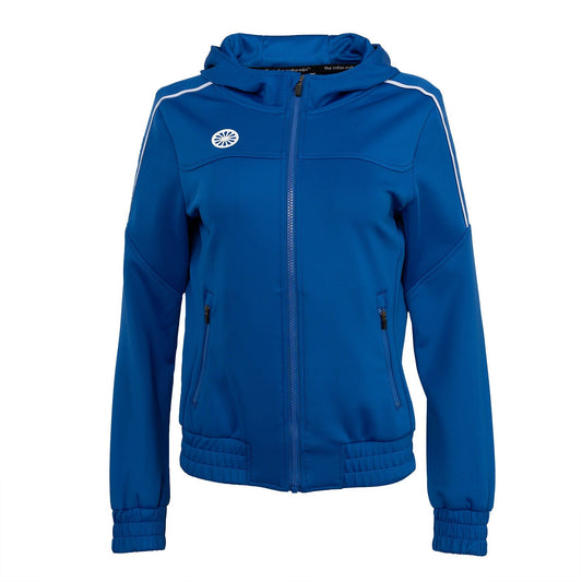 Indian Maharadja Jaipur Women Performance Hooded Jacket  Cobalt