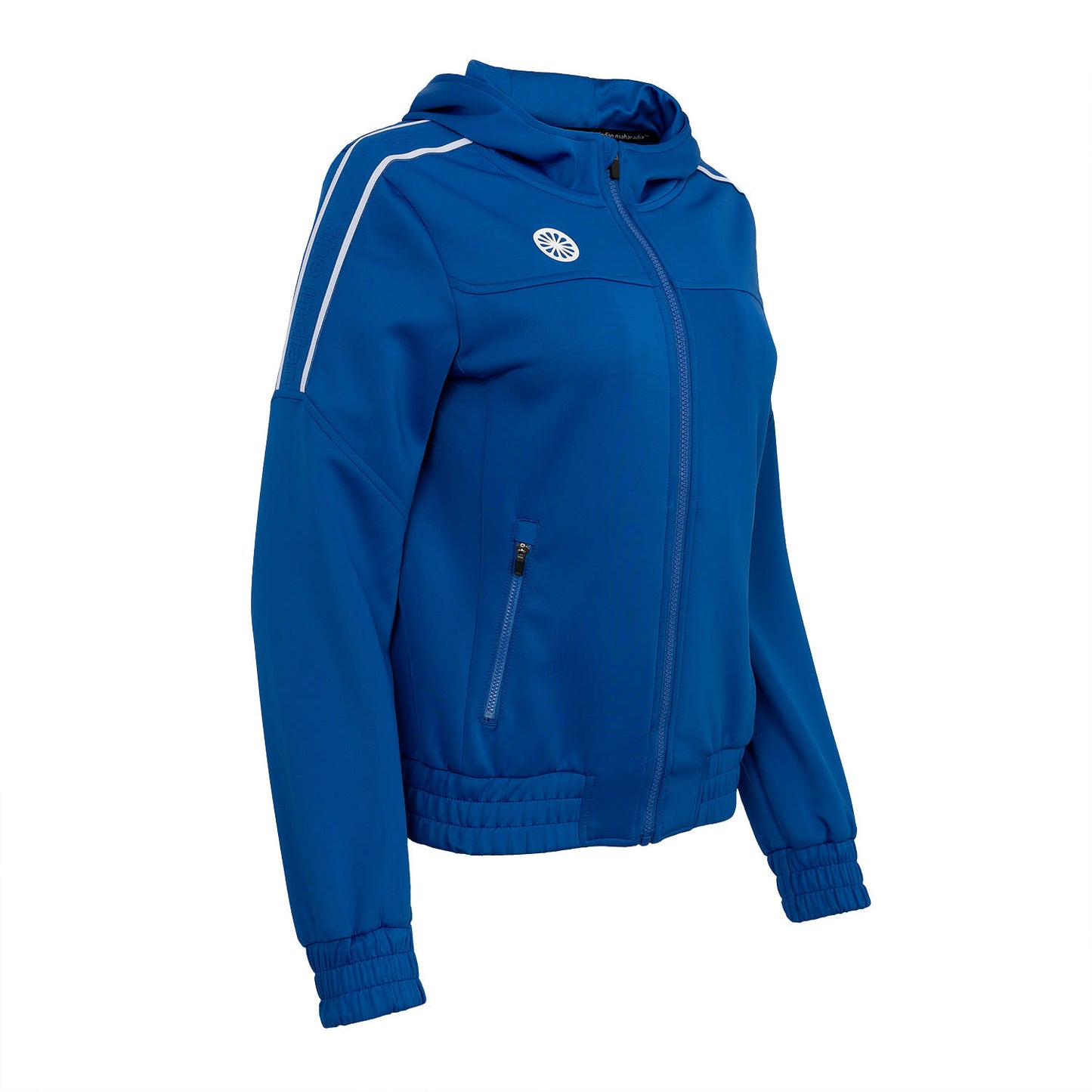 Indian Maharadja Jaipur Women Performance Hooded Jacket  Cobalt