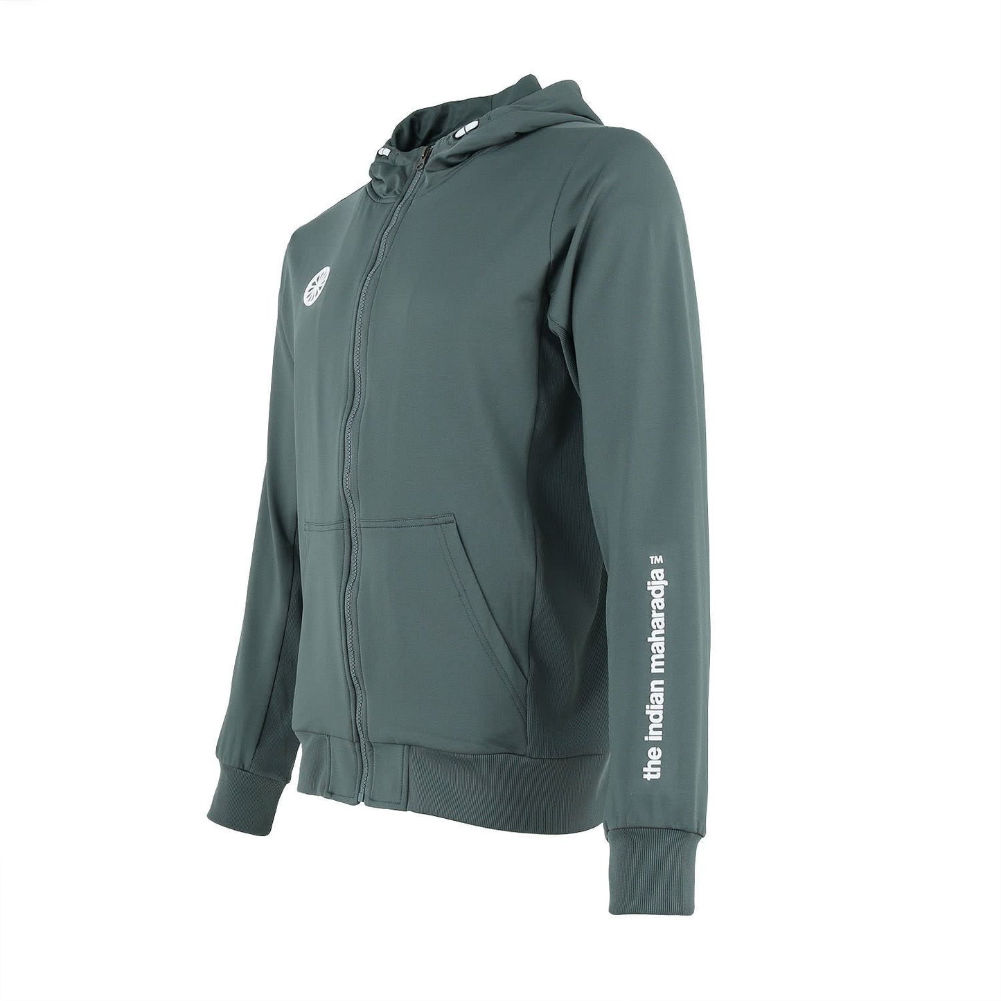 Indian Maharadja Kadiri Hooded Jacket Men Sage