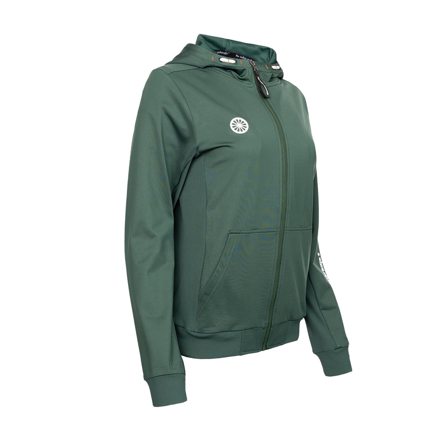 Indian Maharadja Kadiri Hooded Jacket Women Forest Green