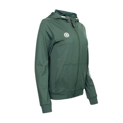 Indian Maharadja Kadiri Hooded Jacket Women Forest Green