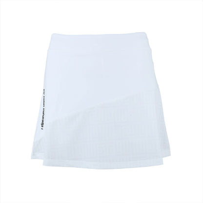 Indian Maharadja Kadiri Jacquard Mono Skirt White