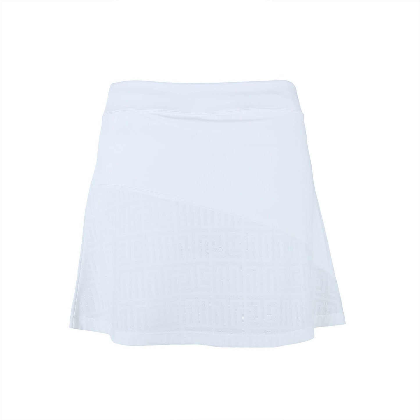 Indian Maharadja Kadiri Jacquard Mono Skirt White