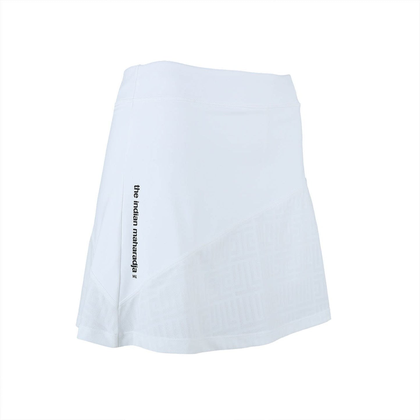 Indian Maharadja Kadiri Jacquard Mono Skirt White