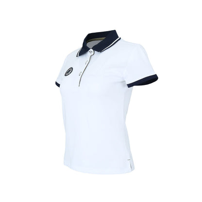 Indian Maharadja Kadiri Pique Polo Women White