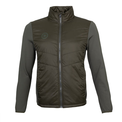 Indian Maharadja Goa Men Padded Jacket Mudgreen