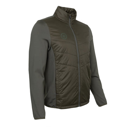 Indian Maharadja Goa Men Padded Jacket Mudgreen