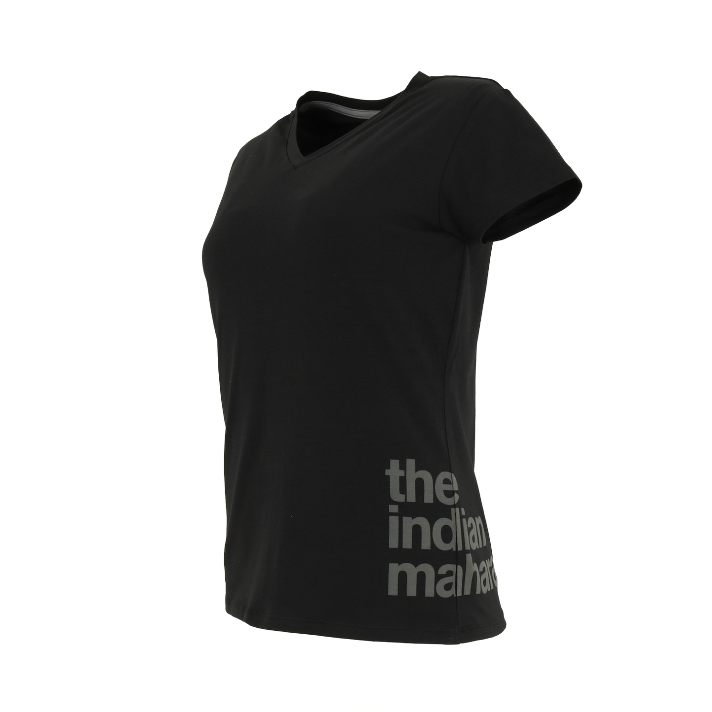 Indian Maharadja Kota Women Shadow Tee Black