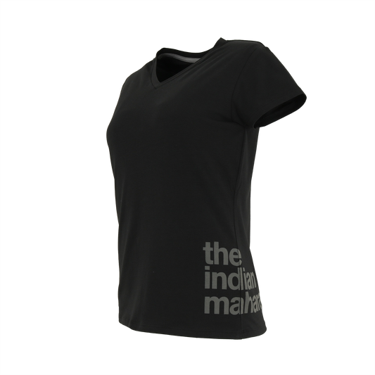 Indian Maharadja Kota Women Shadow Tee Black