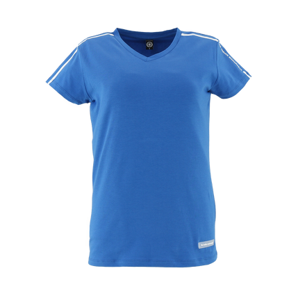 Indian Maharadja Kota Striped Tee Women Cobalt