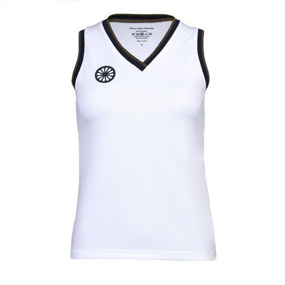 Indian Maharadja Kadiri Pique Tank White