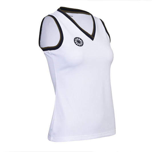 Indian Maharadja Kadiri Pique Tank White
