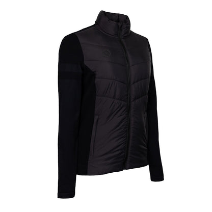 Indian Maharadja Women Padded Jacket Black