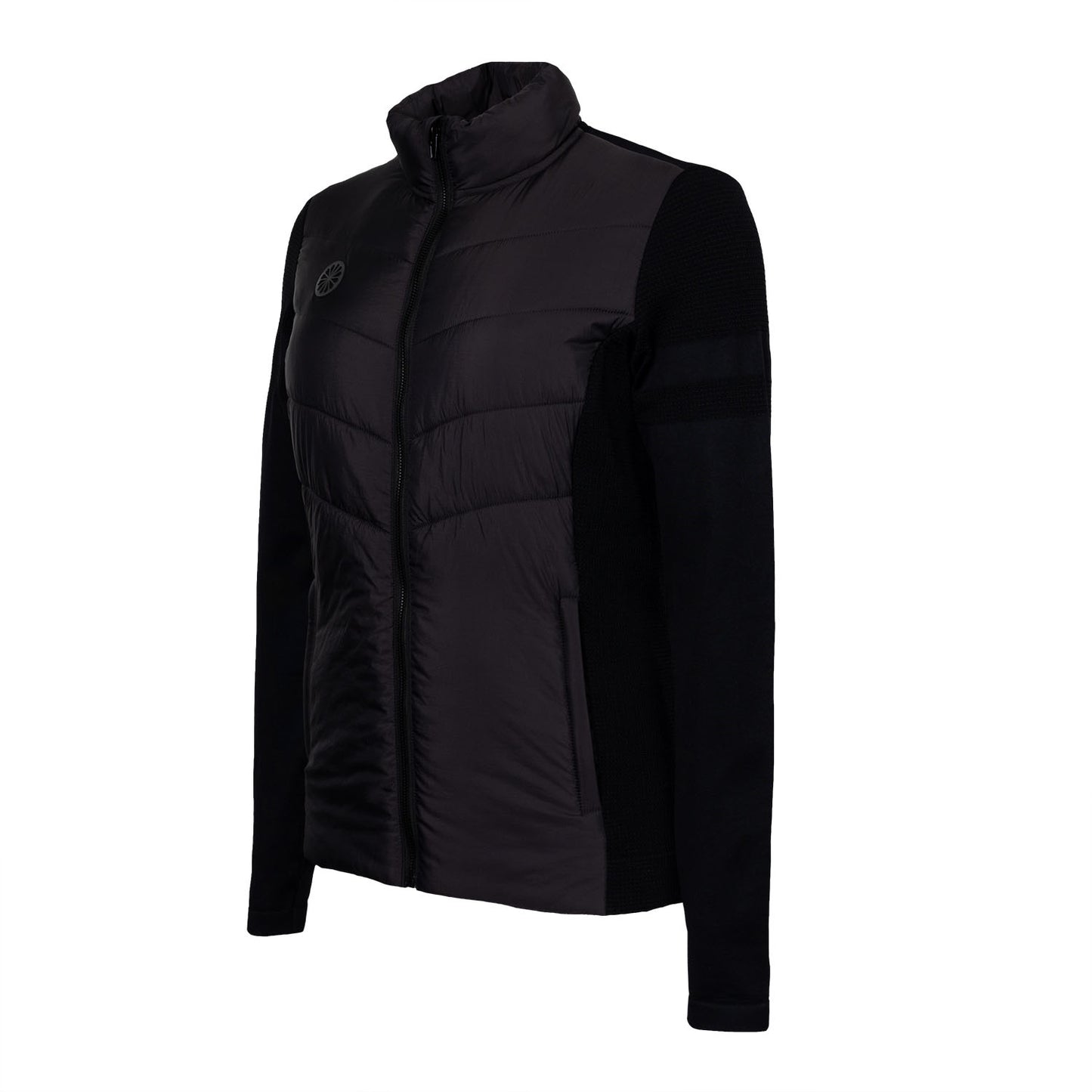 Indian Maharadja Women Padded Jacket Black
