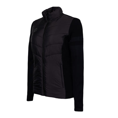Indian Maharadja Women Padded Jacket Black