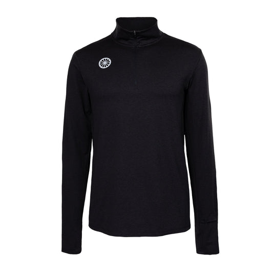 Indian Maharadja Men Half Zip Longsleeve Black