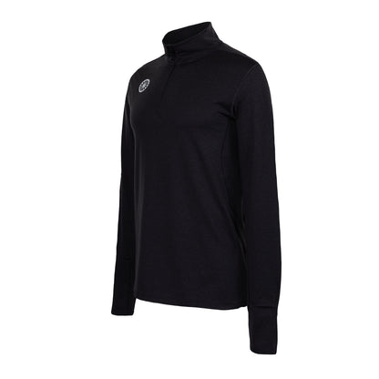 Indian Maharadja Men Half Zip Longsleeve Black