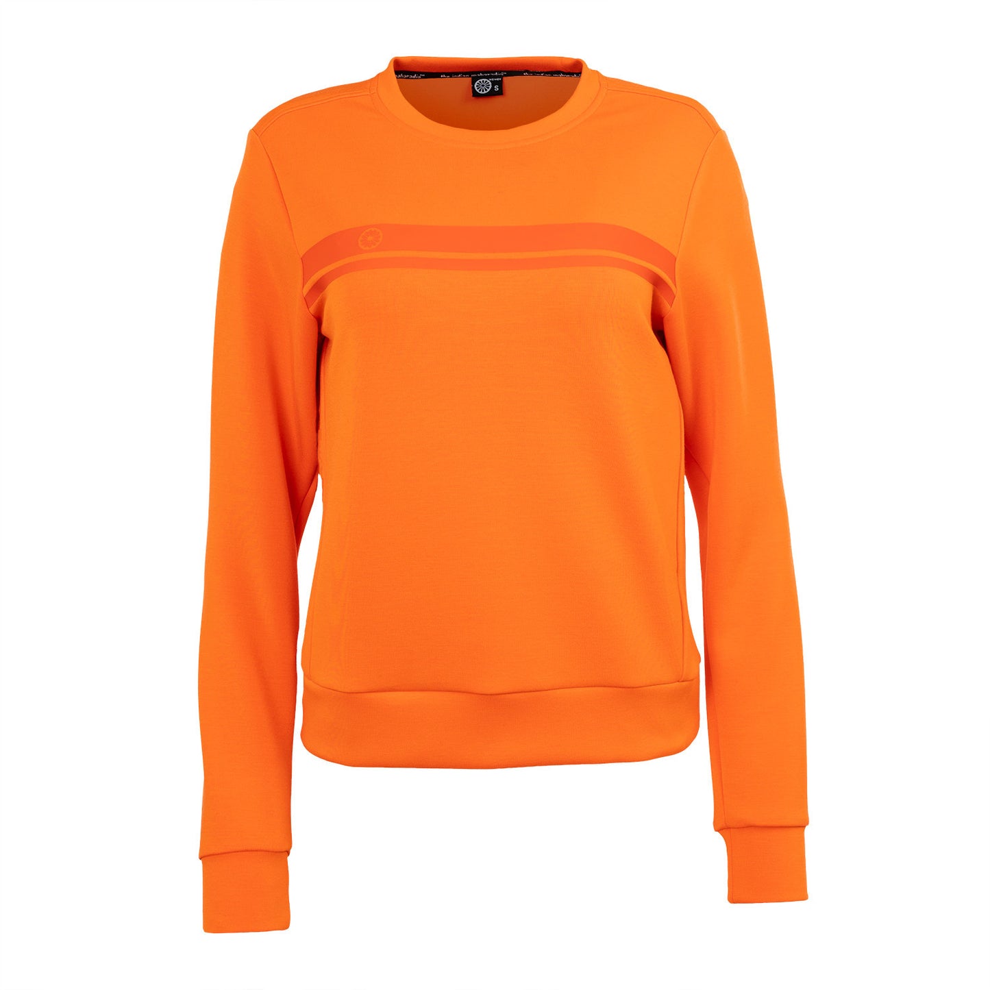 Indian Maharadja Women Soft Supreme Sweater Sunset Orange