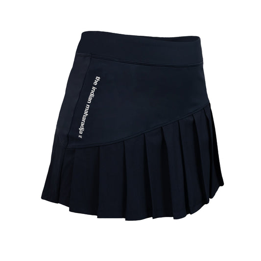 Indian Maharadja Pleated Skirt Night Blue