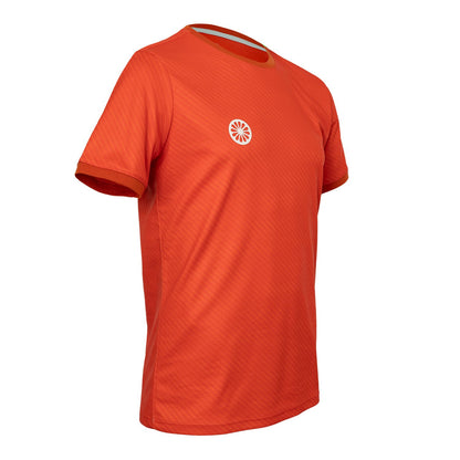 Indian Maharadja Pique Printed Tee Men Sunset Orange