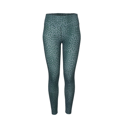 Indian Maharadja Women Leopard Tight Duck Green